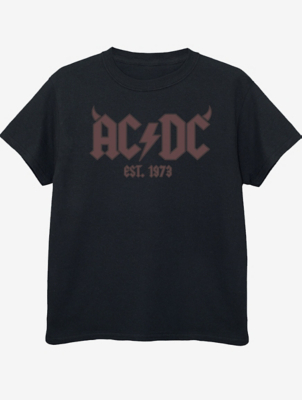 NW2 ACDC Horn Logo Kids Black Printed T-Shirt | Kids | George at ASDA