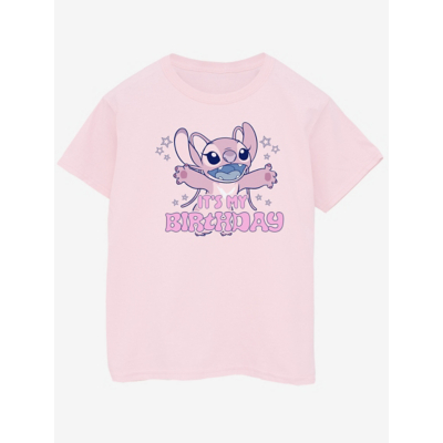 George NW2 Disney Lilo & Stitch Angel My Birthday Pink T-Shirt