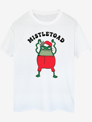 NW2 Christmas Mistletoad Mens White Printed T-Shirt | T-Shirts | George ...