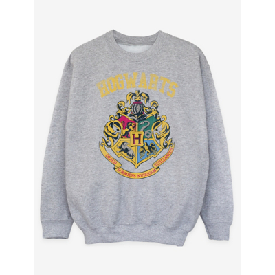 George NW2 Harry Potter Crest Varsity Kids Grey Sweatshirt