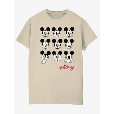 George NW2 Disney Mickey Many Faces Cream Printed T-Shirt