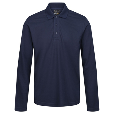 George Regatta Navy Pro Long-Sleeved Polo Shirt