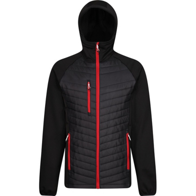 George Regatta Adult Navigate Quilted Hybrid Jacket - Red