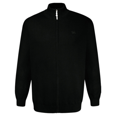 George D555 Duke BlackFranco 1 Knitted Full Zip Hoodie