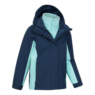 George Mountain Warehouse Kids Blue 3 In 1 Waterproof Jacket