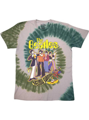The Beatles Grey Unisex Adult Band In Line T-Shirt | Men | George