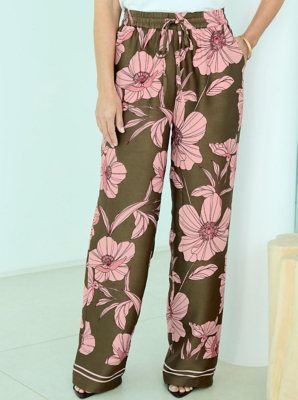 Tropical Cropped Trousers With Linen | Women | George at ASDA