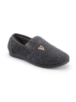 Cotton Traders Charcoal Marl Guinness Slippers Men George at ASDA