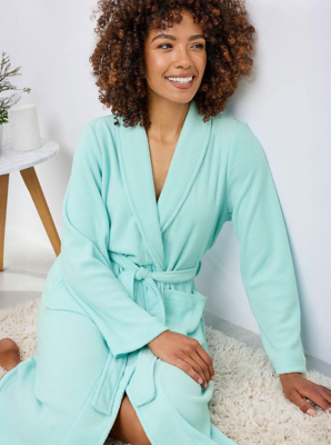 Cotton Traders Cosy Fleece Dressing Gown | Lingerie | George at ASDA