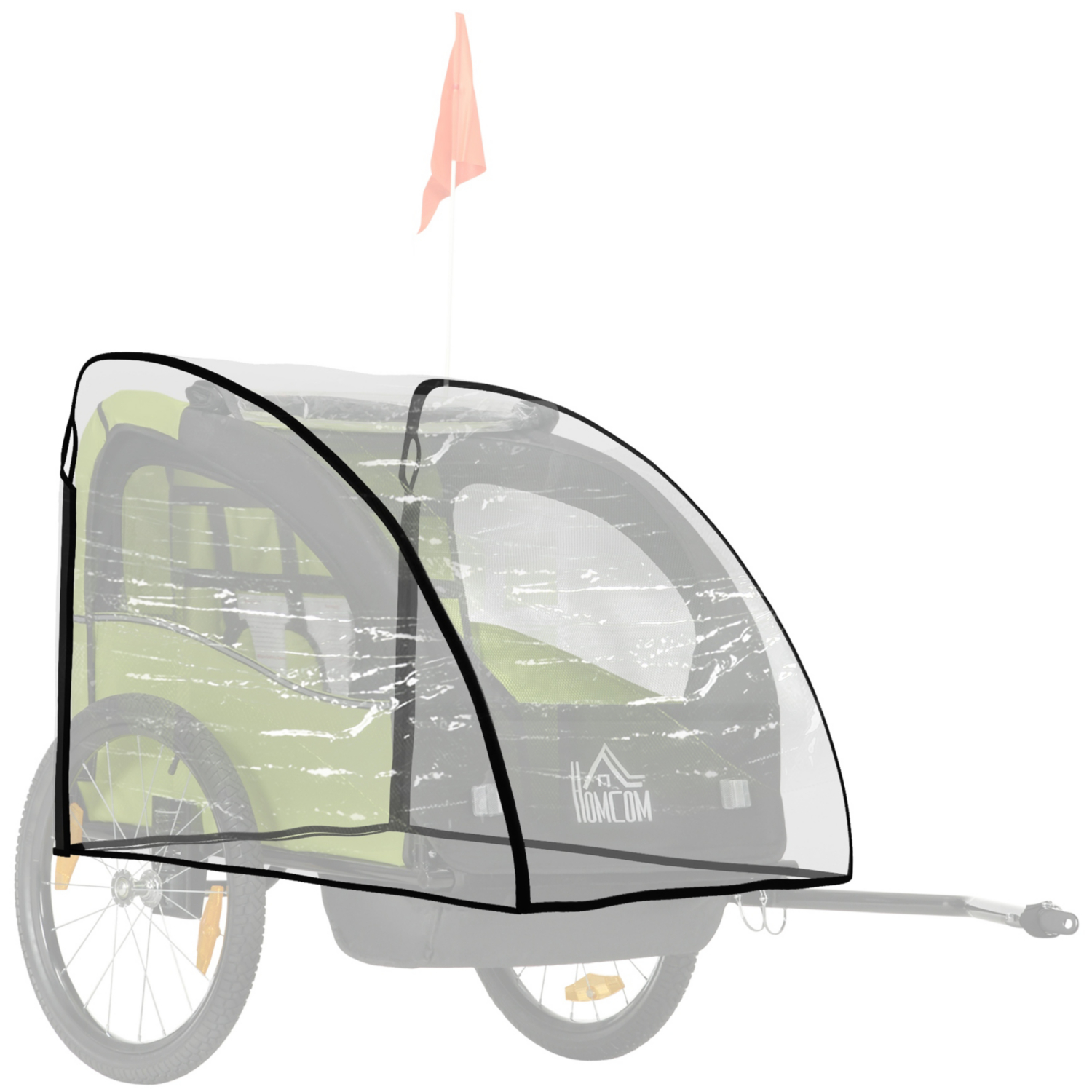 George Clear Homcom Baby Bike Trailer Cover