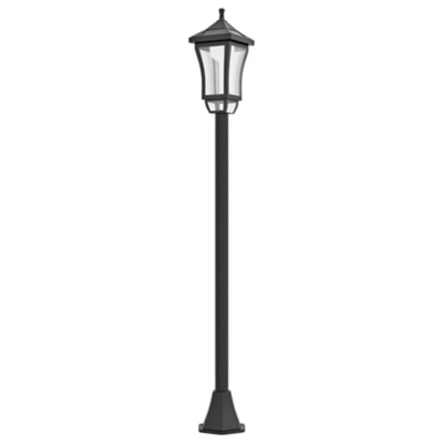 Outsunny 1.3 m LED Garden Lamp Post Light, Waterproof IP44, Cool White, Black