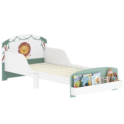 AIYAPLAY Toddler Bed Themed Kids Bed Frame With Storage - Green  | TJ Hughes