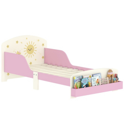 AIYAPLAY Toddler Bed Themed Kids Bed Frame With Storage - Pink  | TJ Hughes