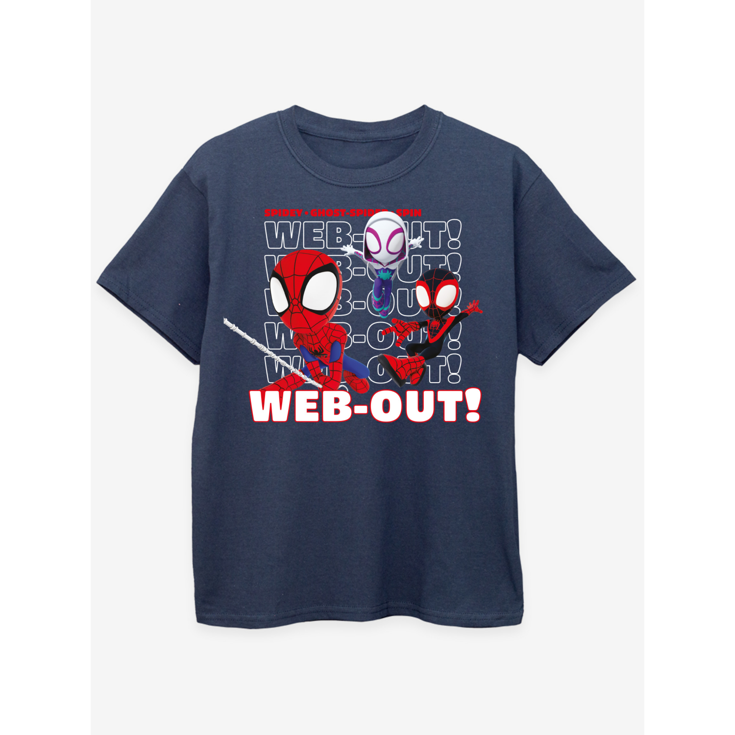 George Navy Nw2 Spidey Web Out Printed T-Shirt