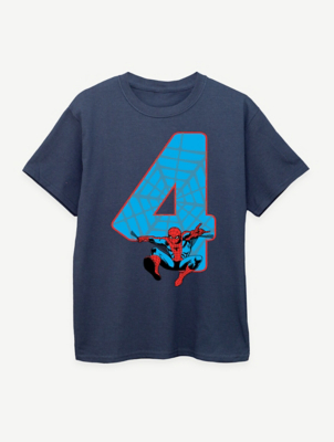 Aiden's Corner Boys Super Hero 2nd Birthday T-Shirt - Handmade Birthday Tee (Light Blue, 3T) - View #5