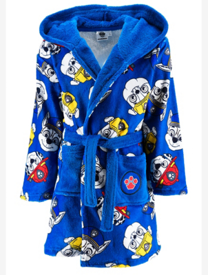 NW2 Paw Patrol Pattern Kids Dressing Gown Kids George at ASDA