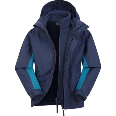 George Mountain Warehouse Navy 3 In 1 Waterproof Jacket