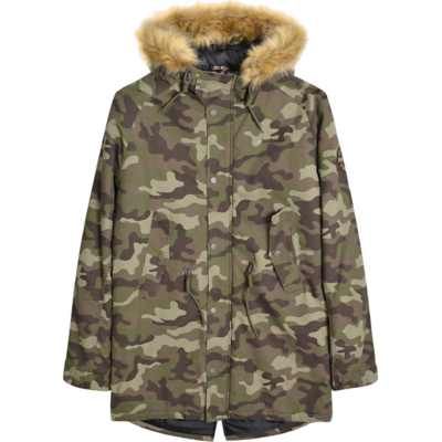 George Lambretta Forest Green Camouflage Parka