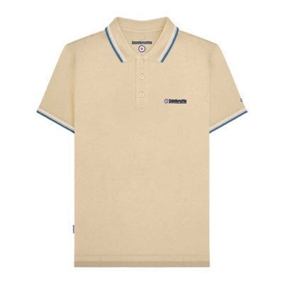George Lambretta SS25 Twin Tip Polo Shirt - Brown