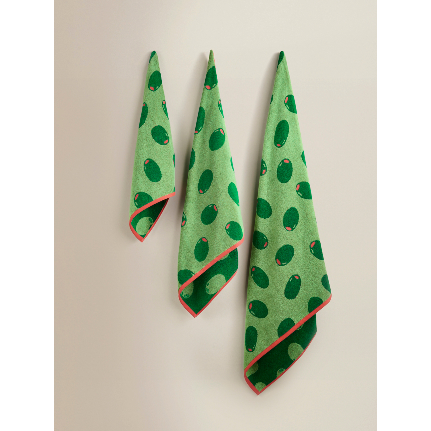 George Green Olive Cotton Towel Range