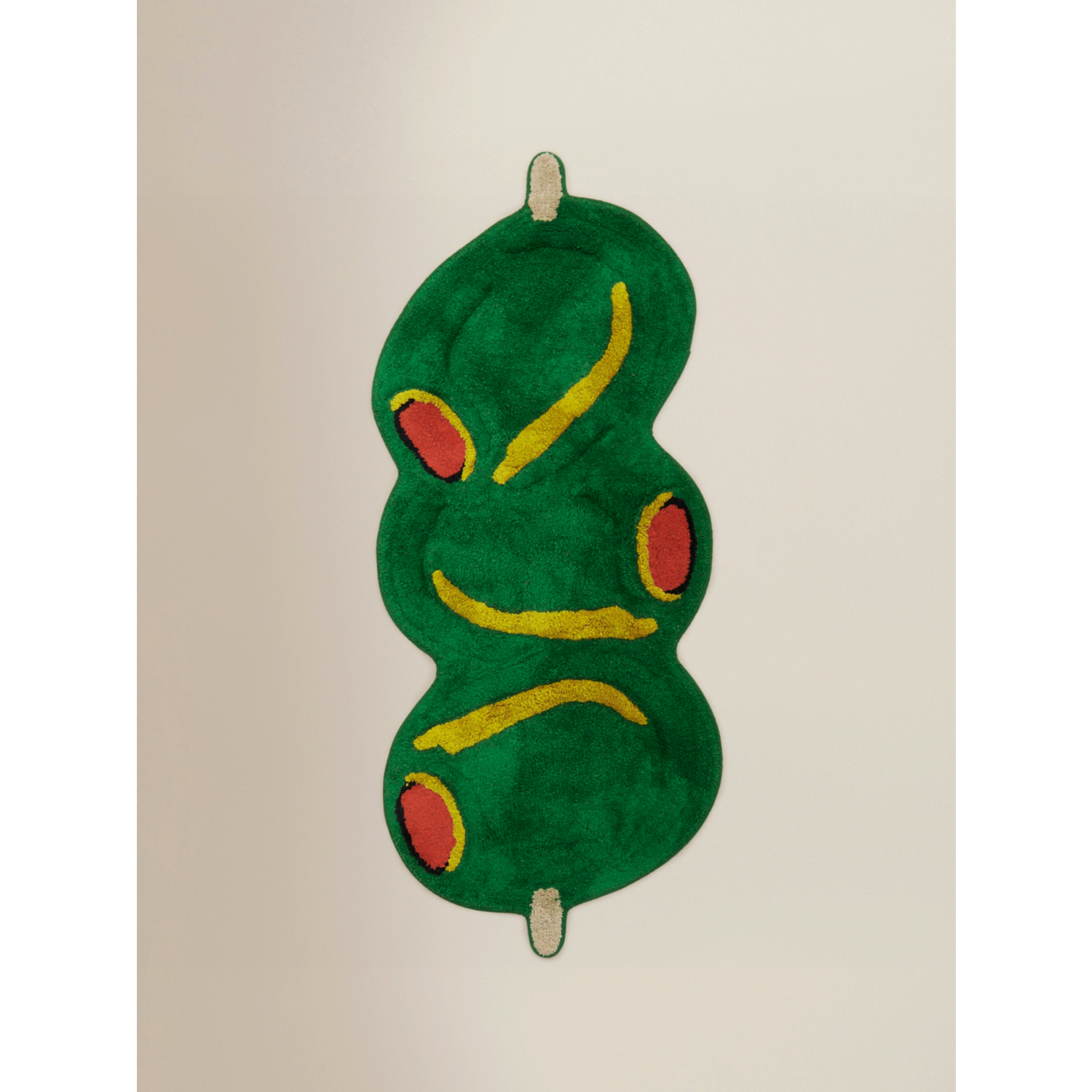 George Green Olive Cotton Bath Mat Runner