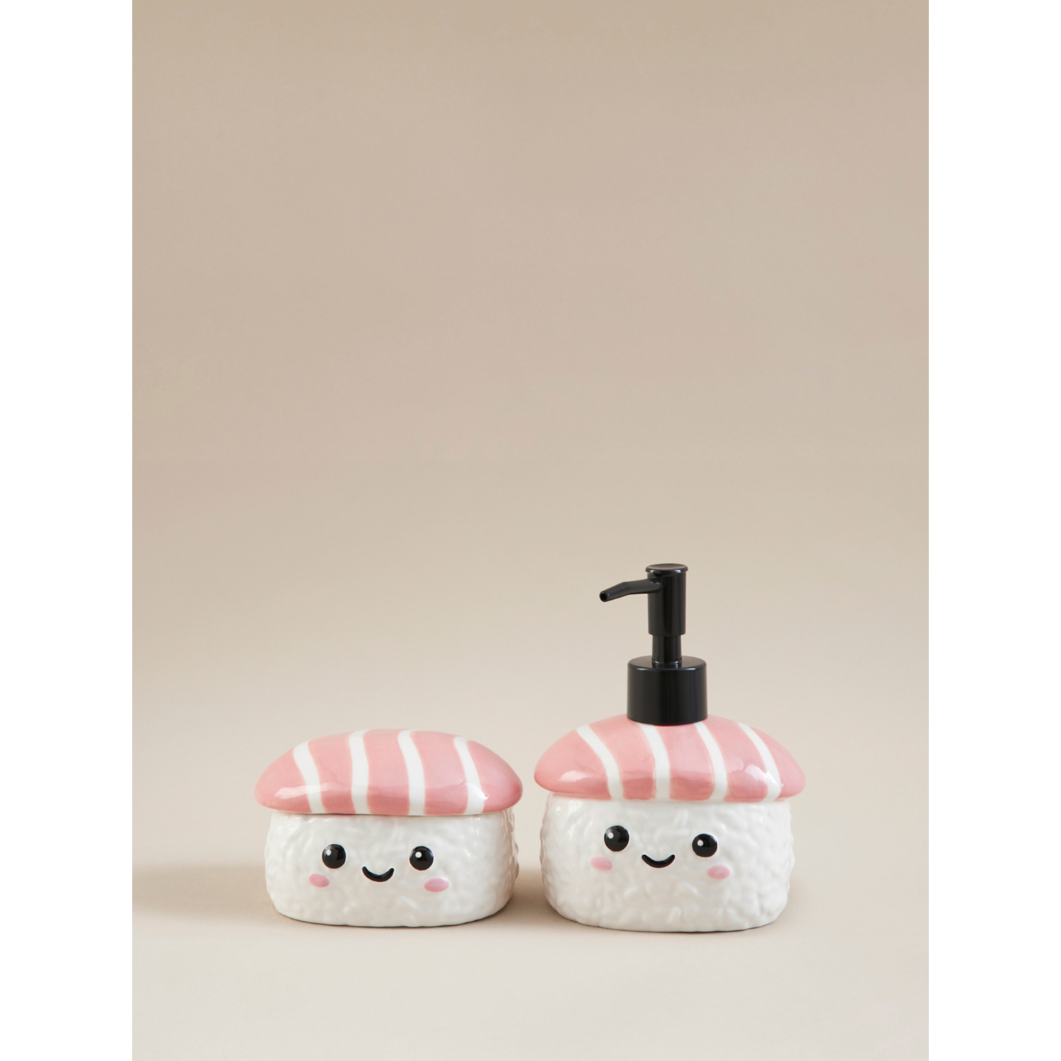 George Multi Cute Sushi Soap Dispenser & Lidded Pot - Set Of 2