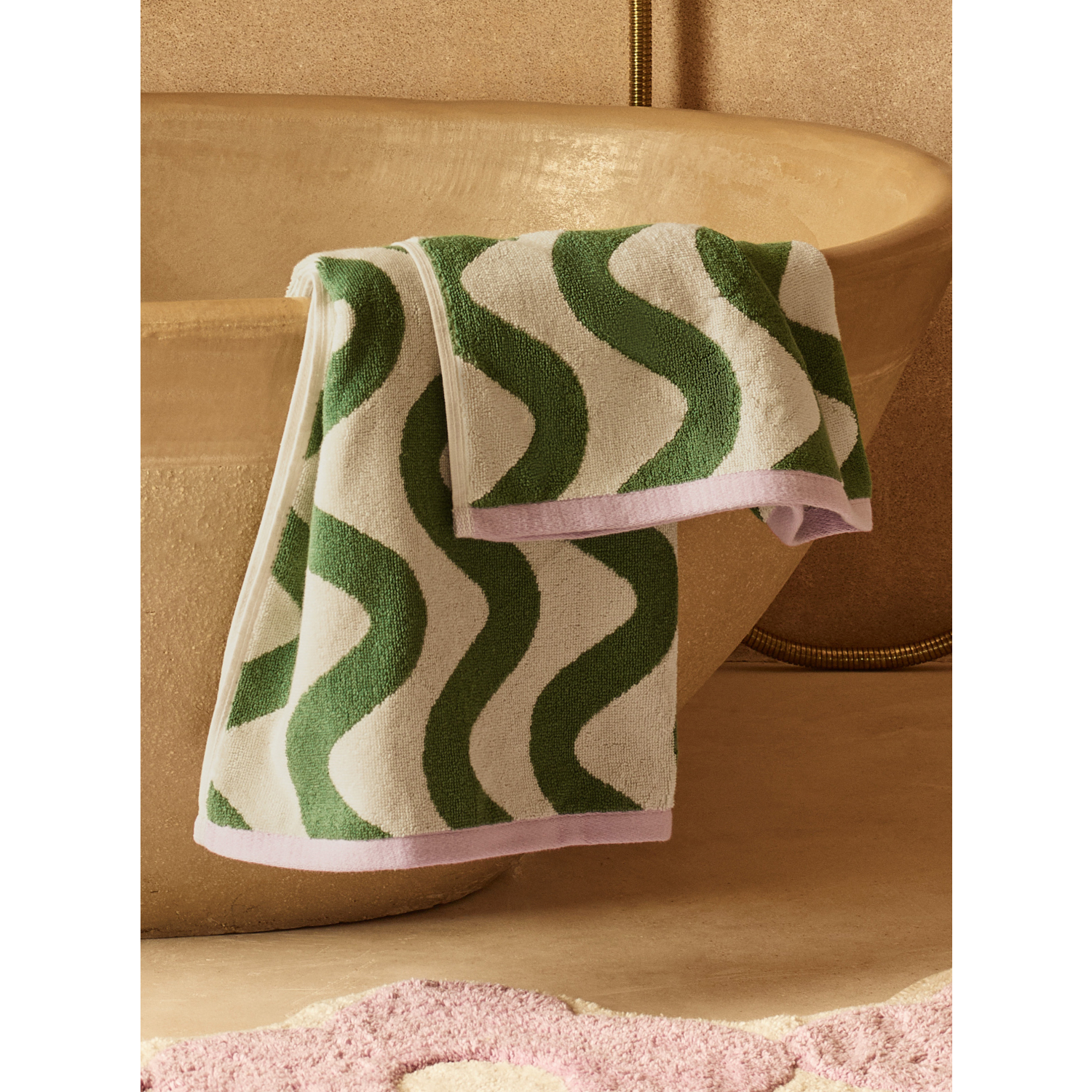George Green Wiggle Cotton Towel Range
