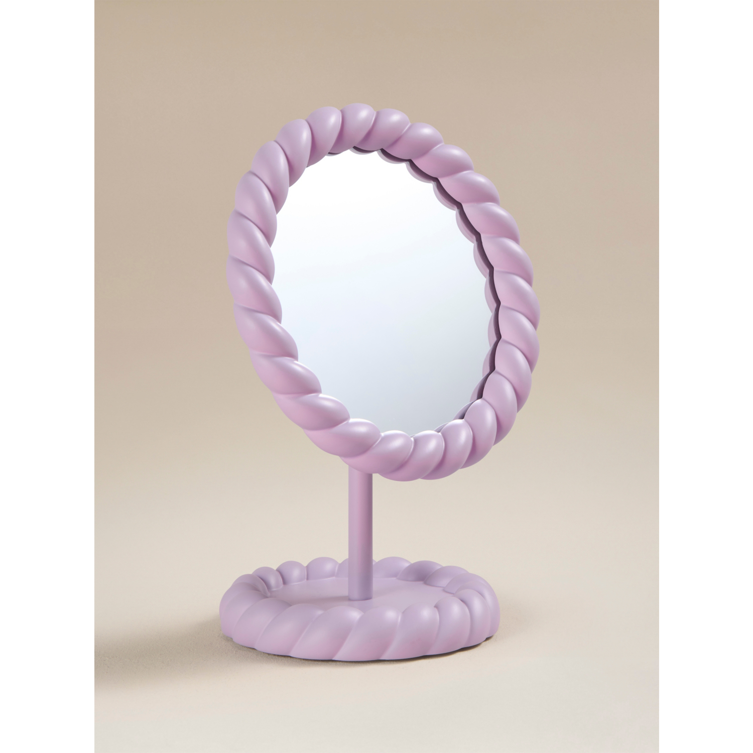 George Lilac Freestanding Mirror With Trinket Tray Base