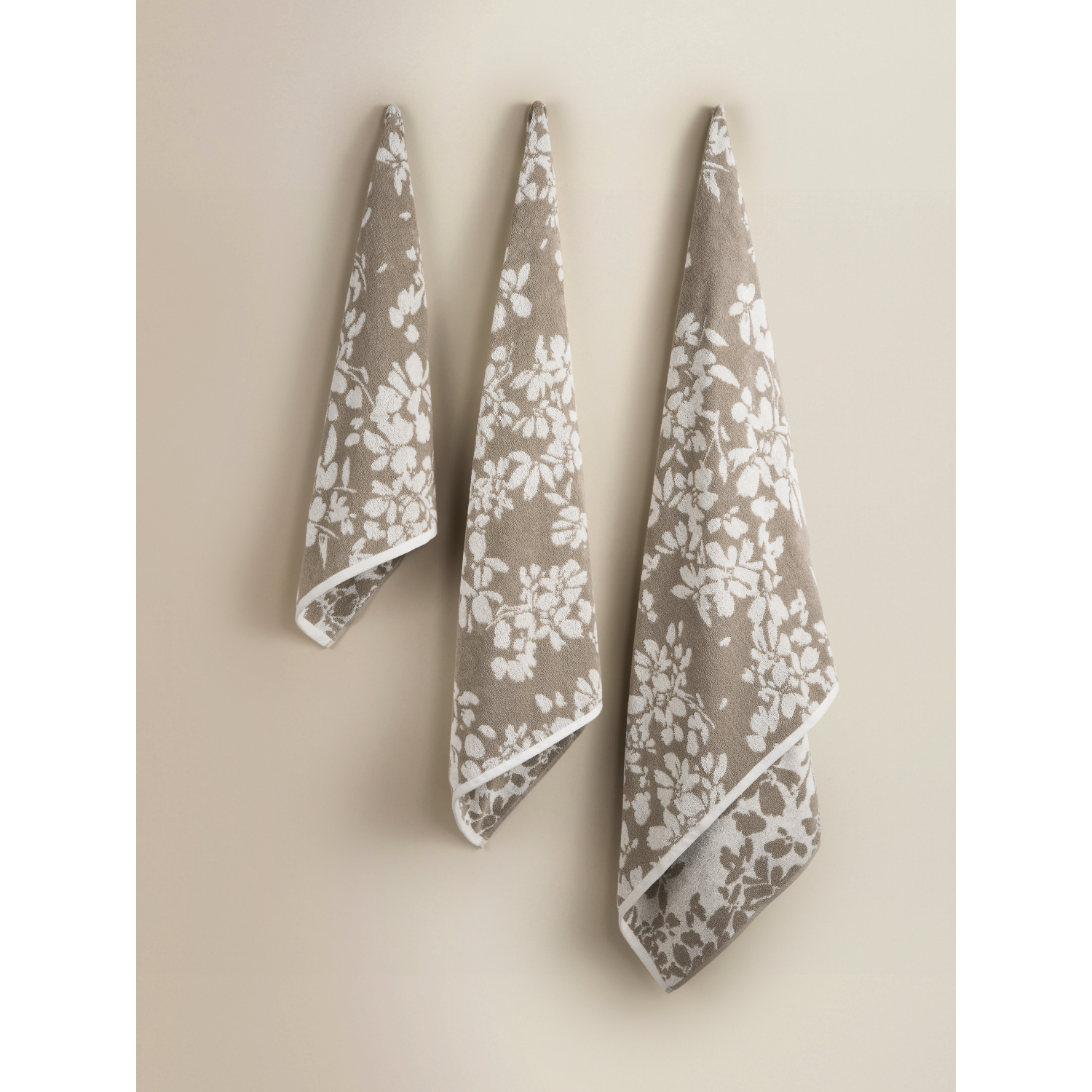 George Neutral Blossom Cotton Towel Range