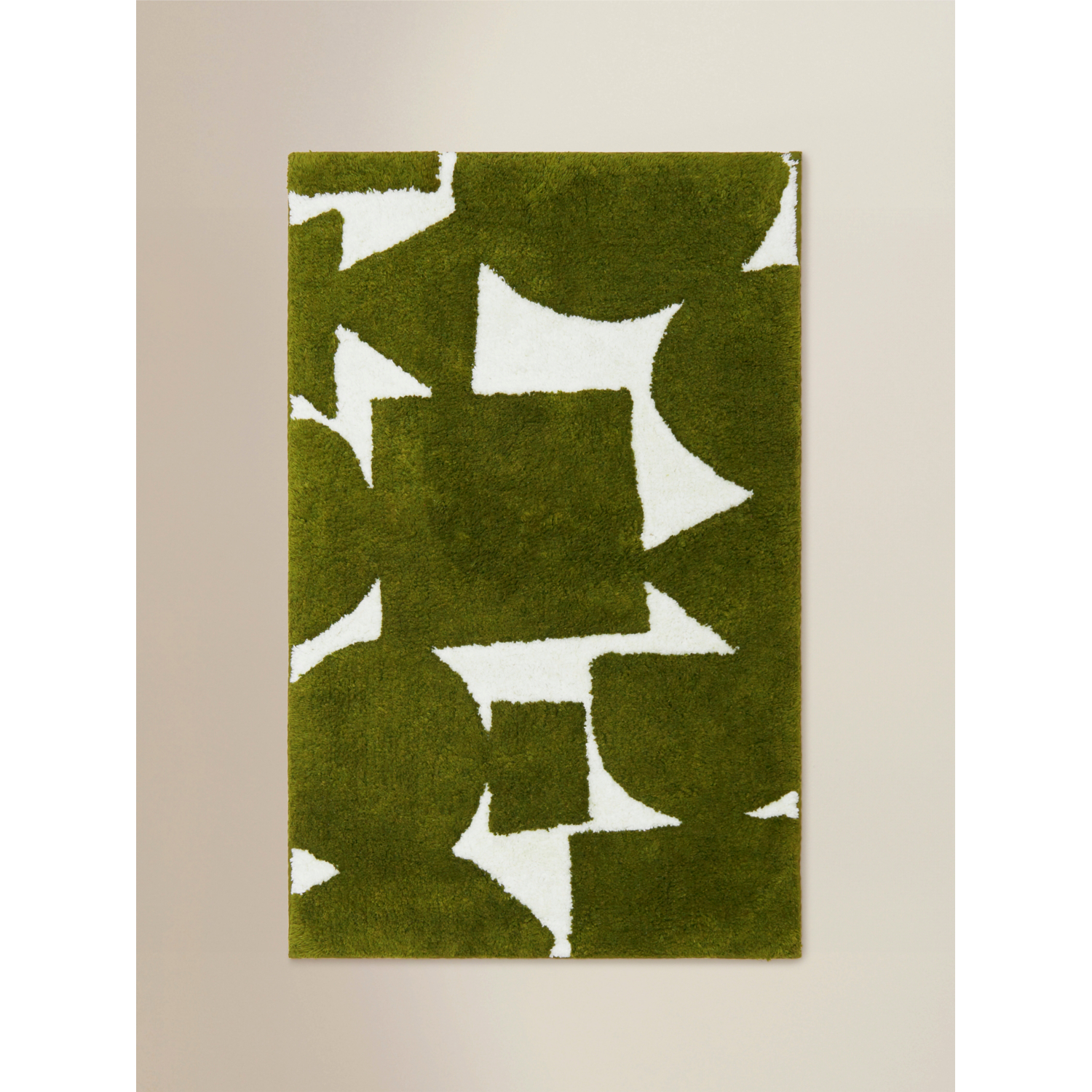 George Green Abstract Shapes Cotton Bath Mat