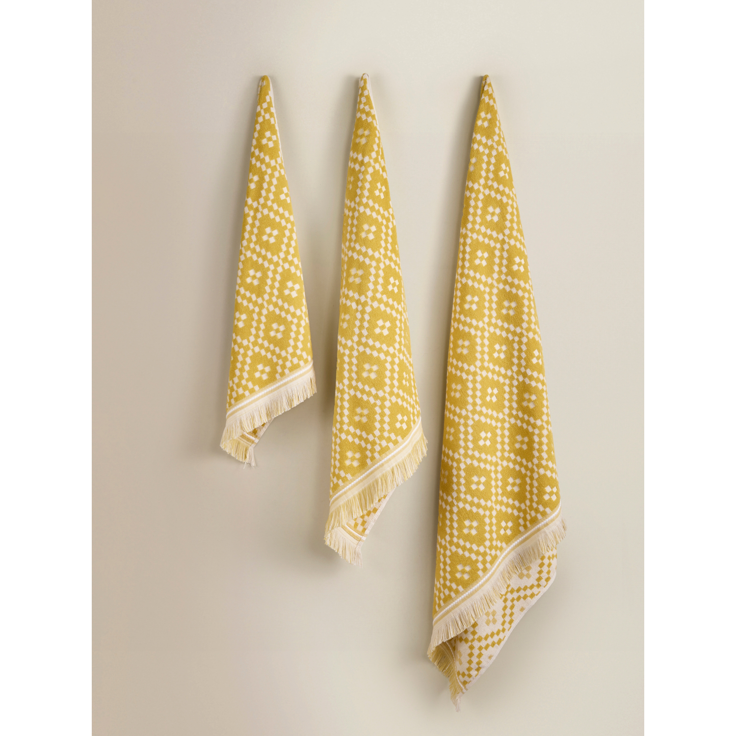 George Yellow Southwestern Geometric Cotton Towel Range