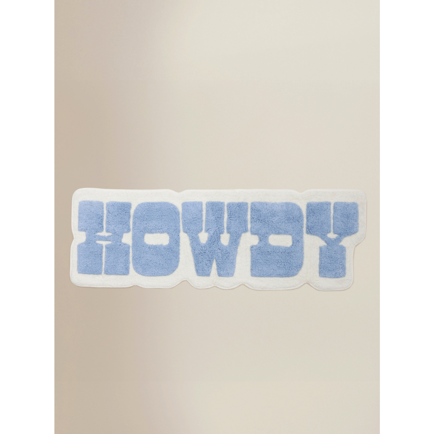 George Blue Howdy Cotton Runner Bath Mat