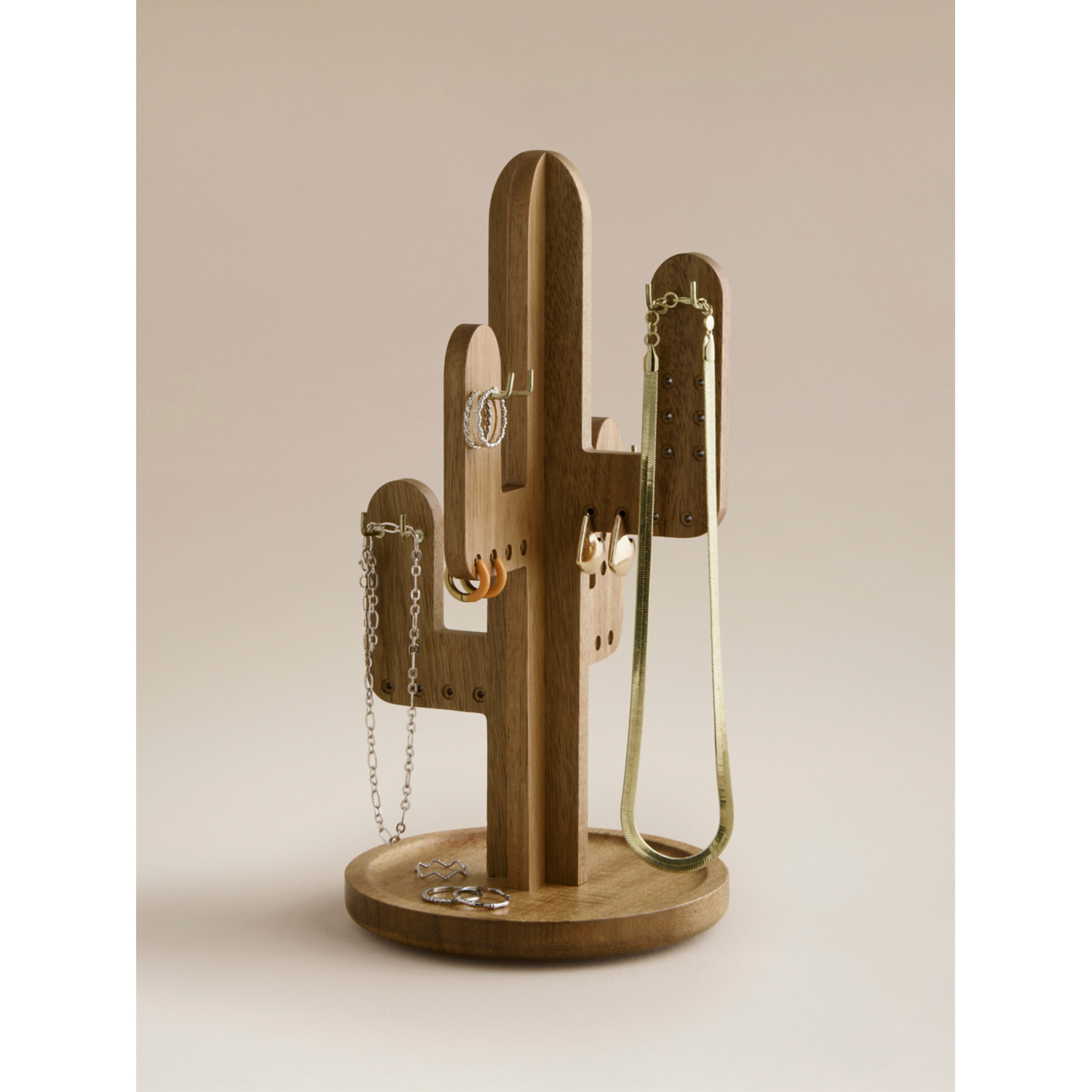 George Brown Bamboo Cactus Jewellery Stand