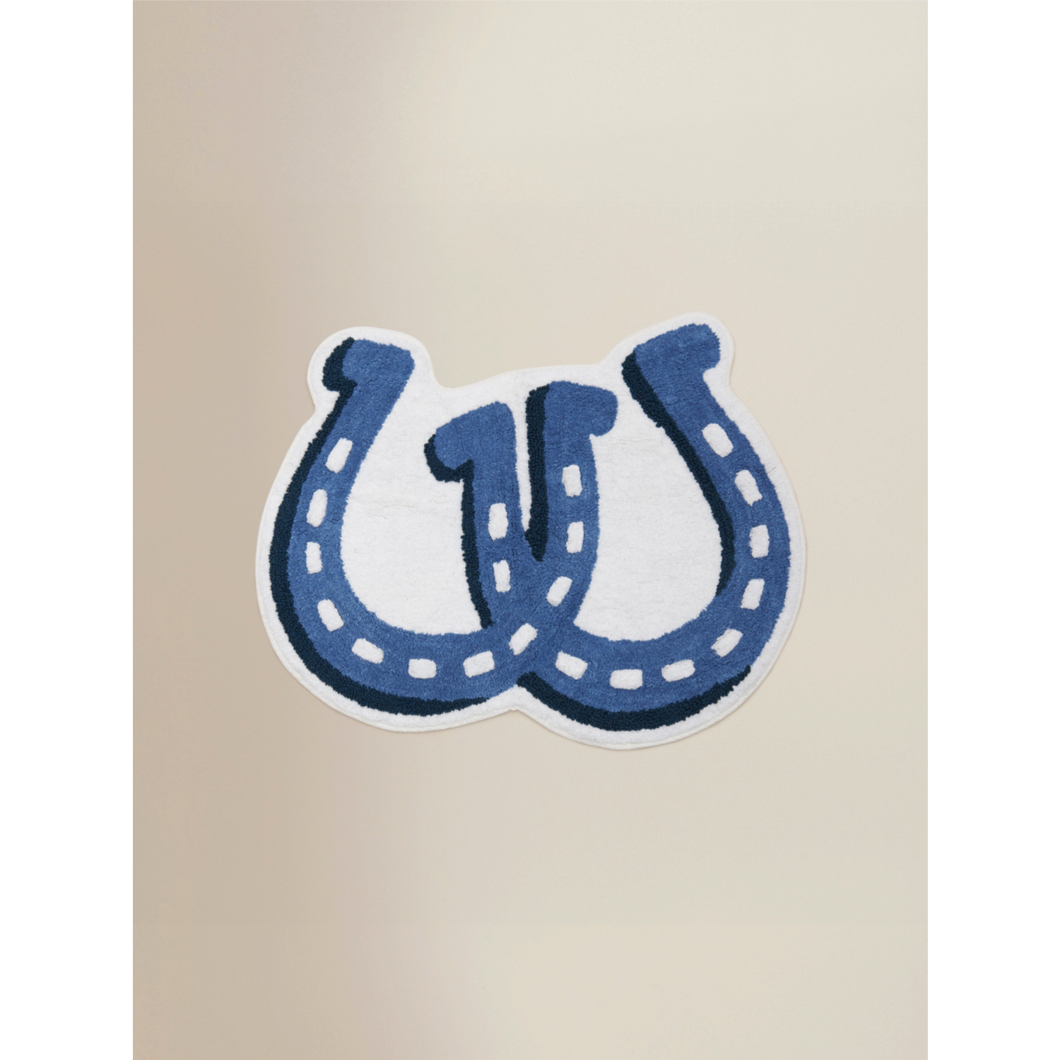 George Blue Horseshoes Cotton Bath Mat
