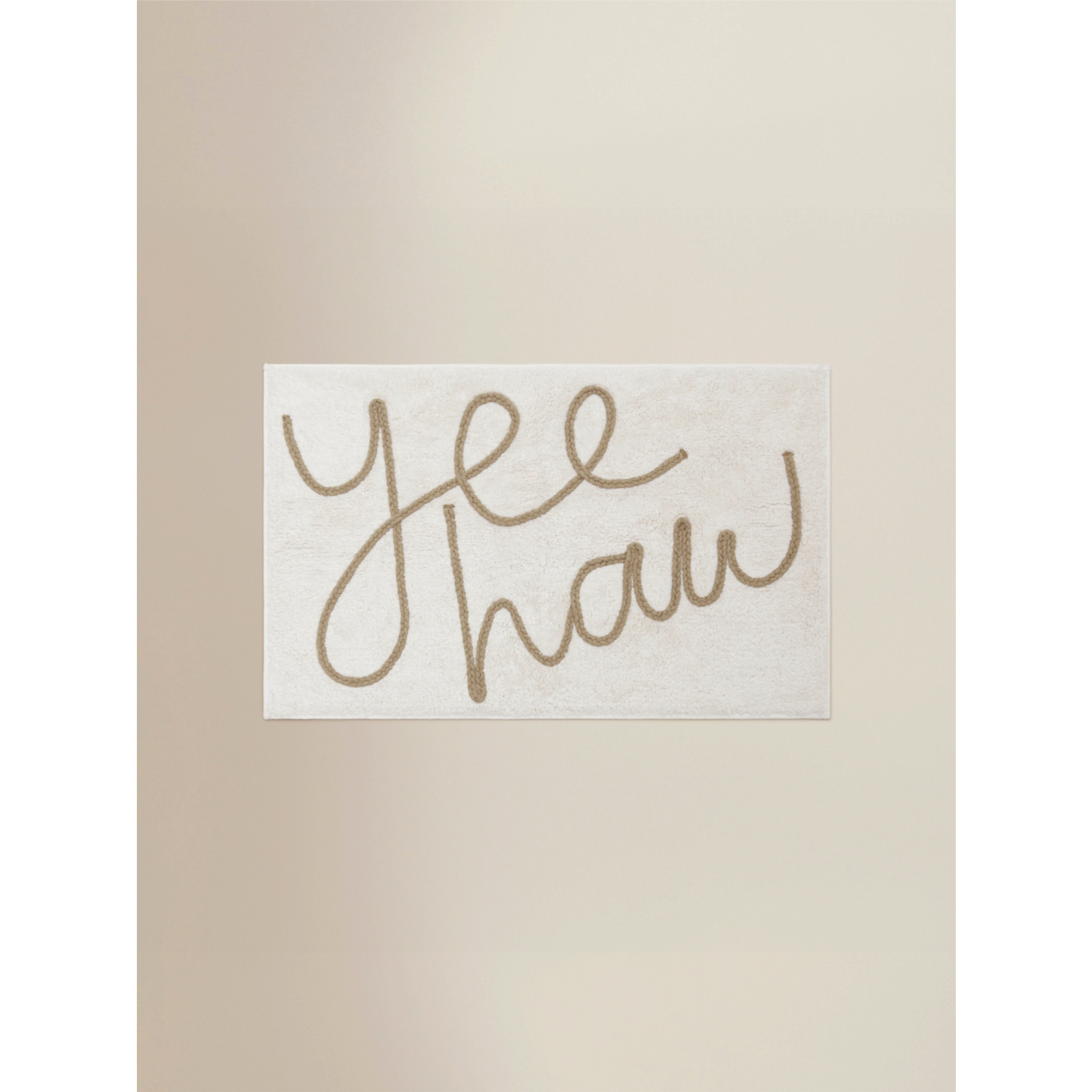 George Cream Yee Haw Cotton Bath Mat