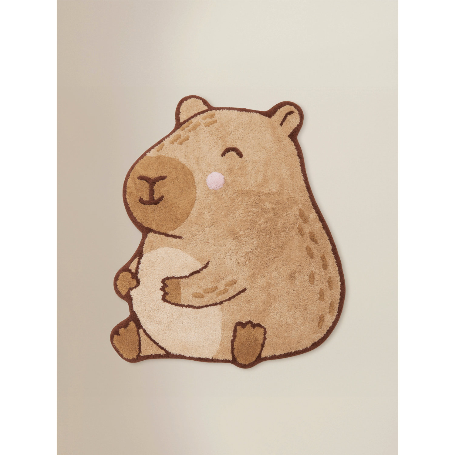 George Brown Capybara Cotton Bath Mat