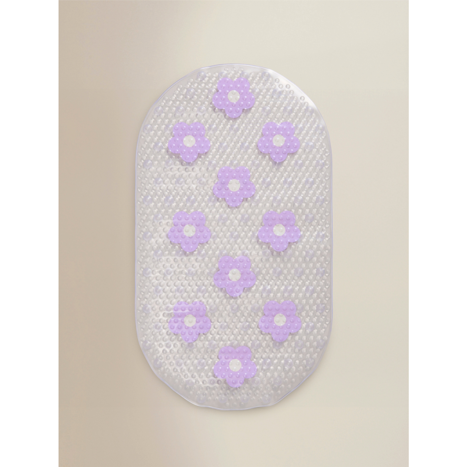 George Lilac Flower Pvc Bath Mat