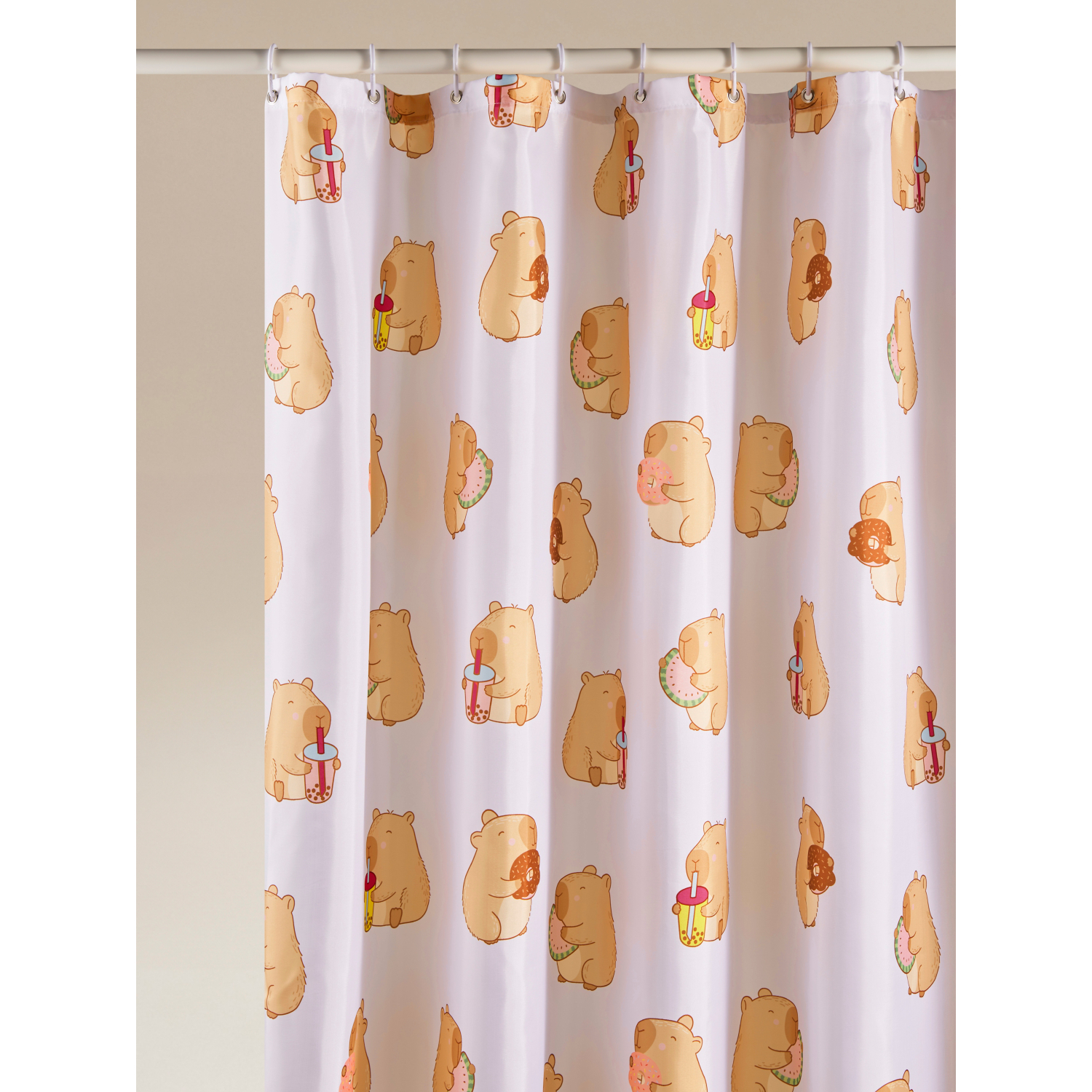 George Multi Capybara Shower Curtain