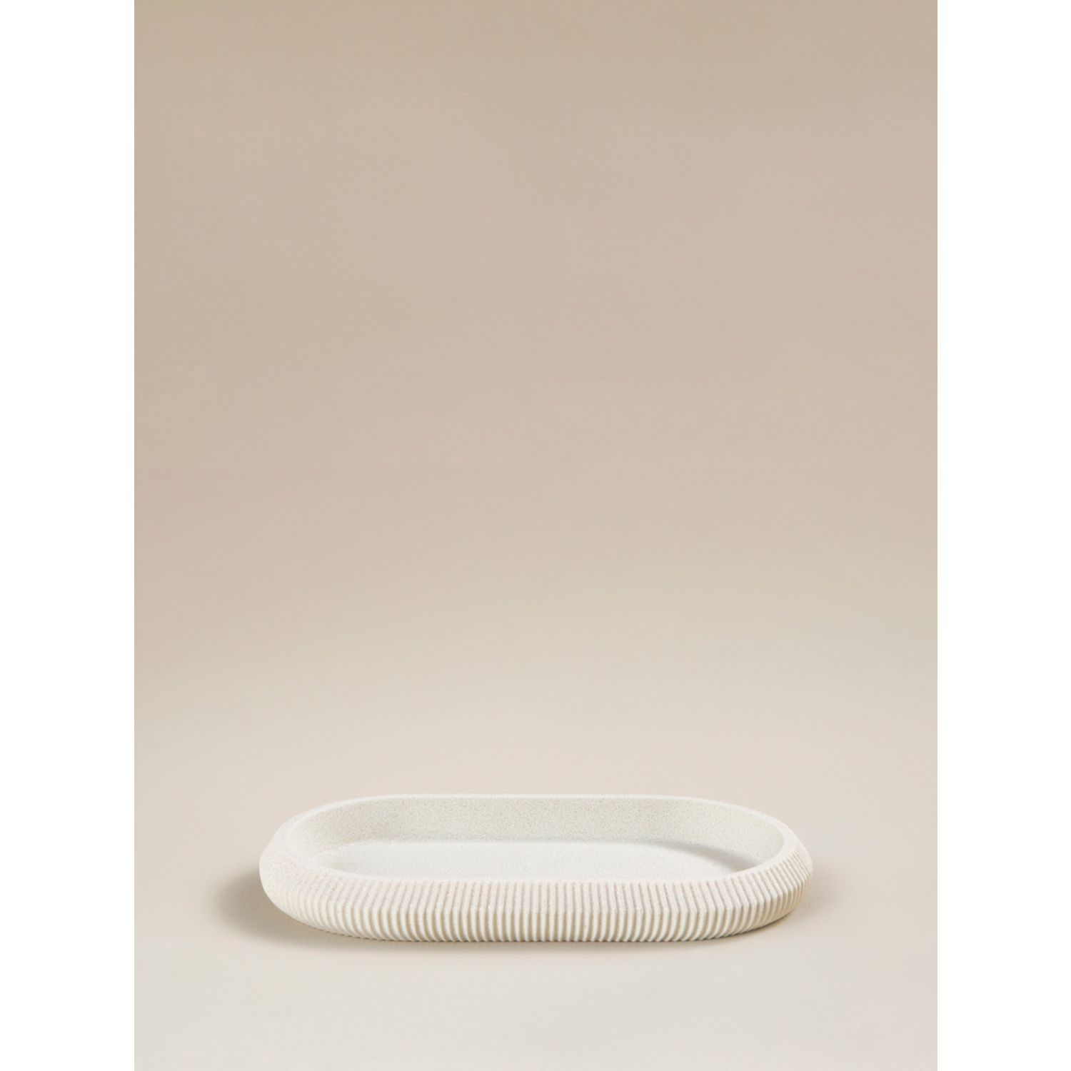 George Natural Sandstone Ribbed Tray