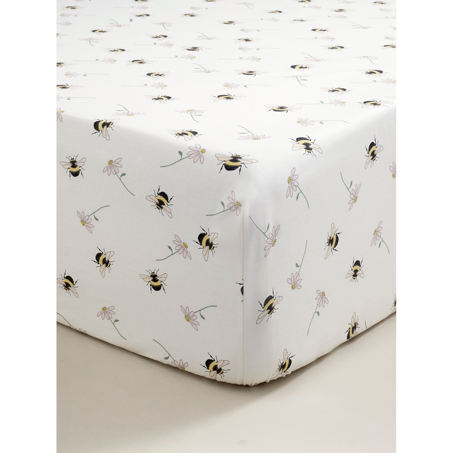George Multi Bees & Daisies Fitted Sheet
