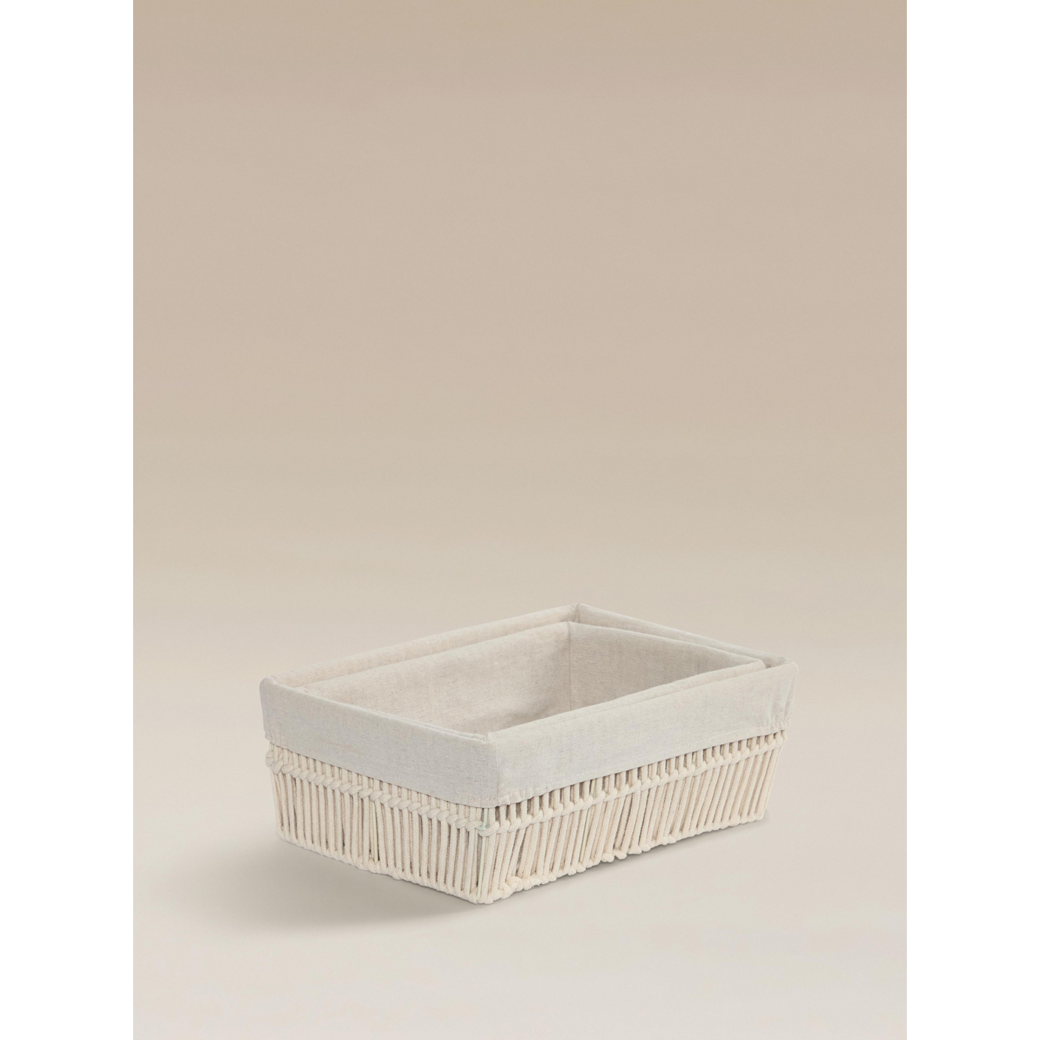 George Cream Storage Bin - Set Of 2