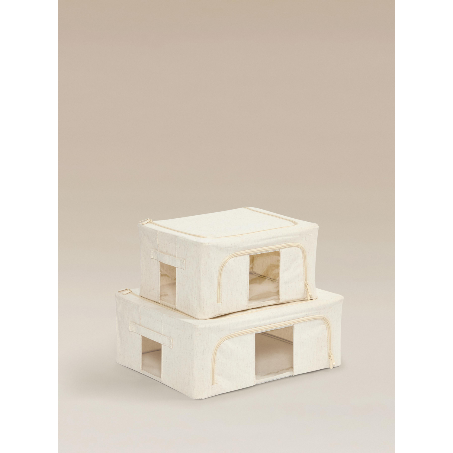 George Cream Underbed Storage Box - Set Of 2