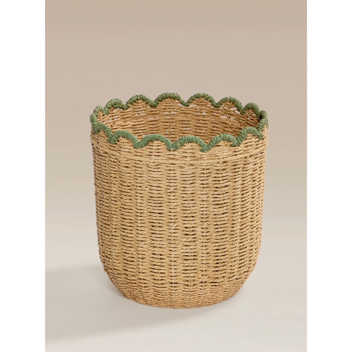 George Natural Brown Paper Rope Basket