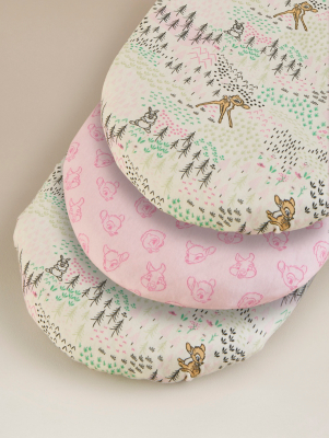 Disney Bambi Cotton Jersey Moses Fitted Sheets - Set of 3