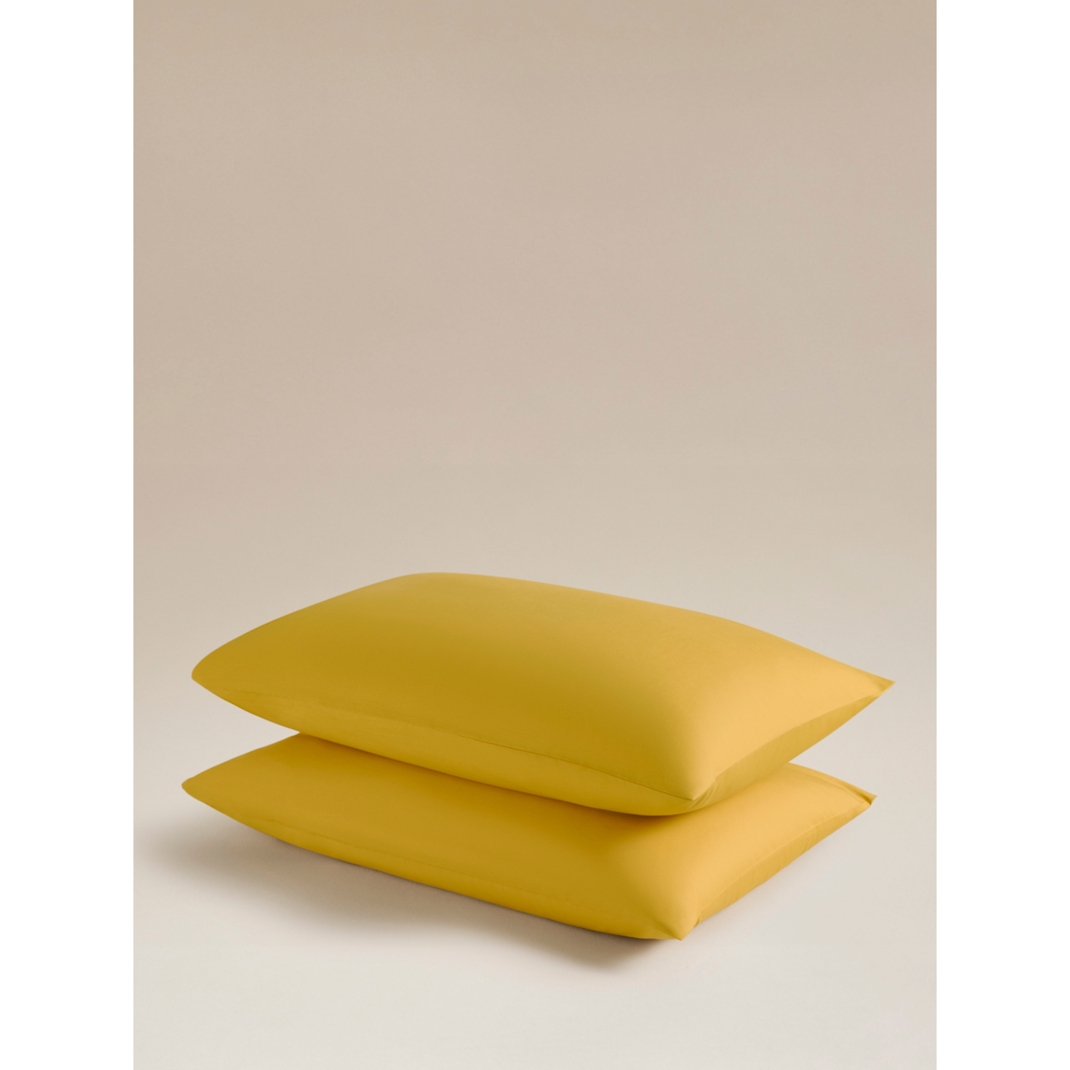 George Ochre Plain Pillowcase Pair