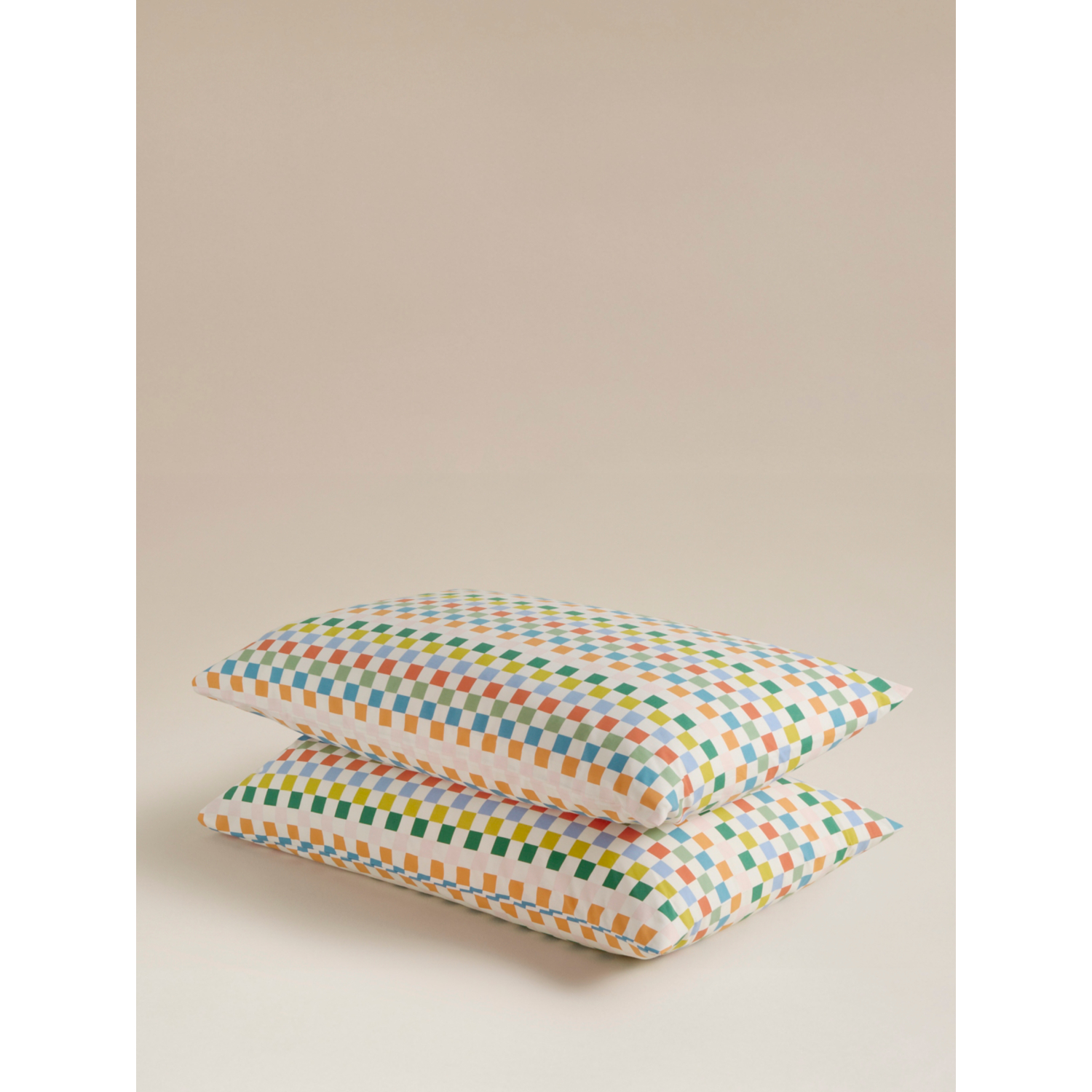 George Multi Checkerboard Pillowcase Pair