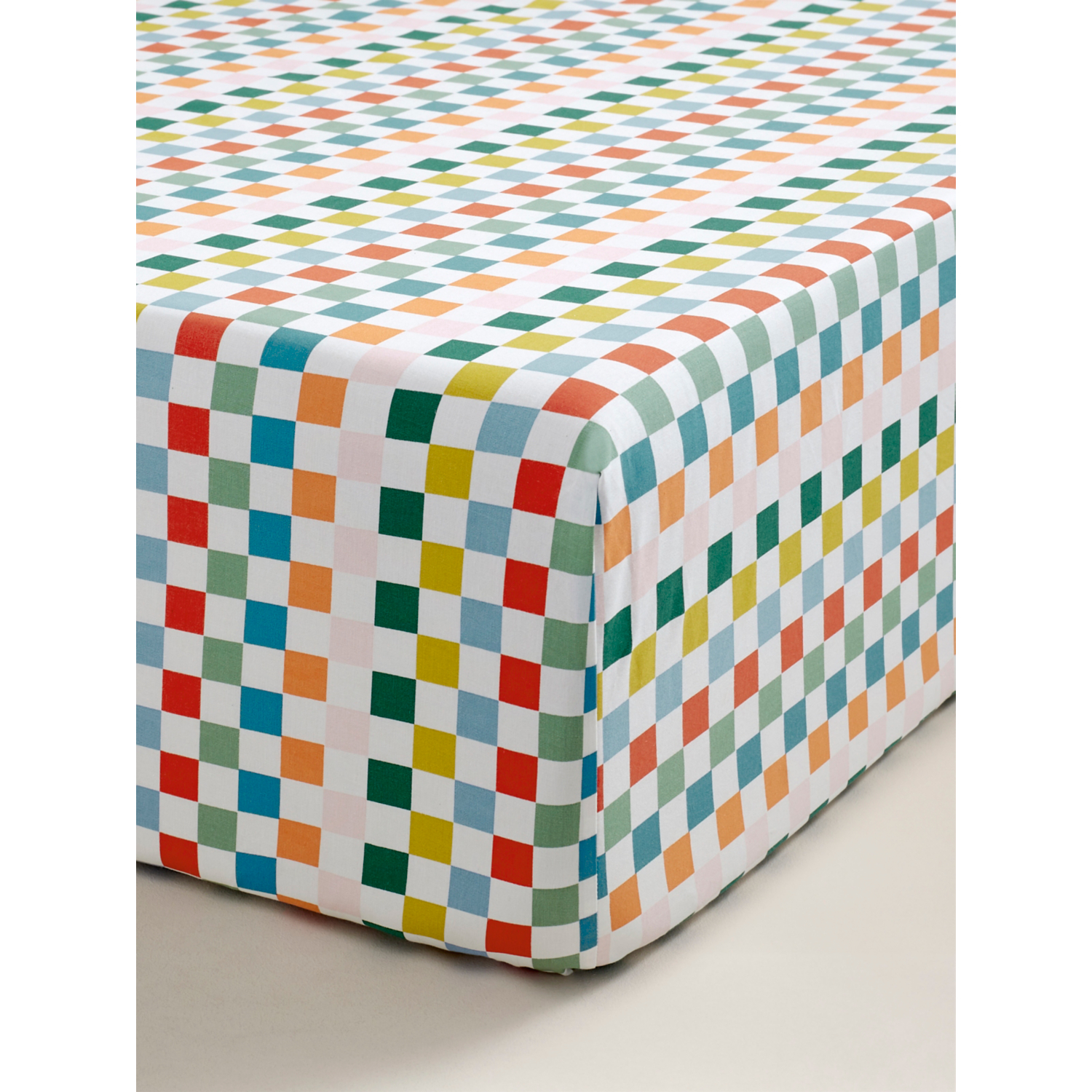 George Multi Checkerboard Fitted Sheet
