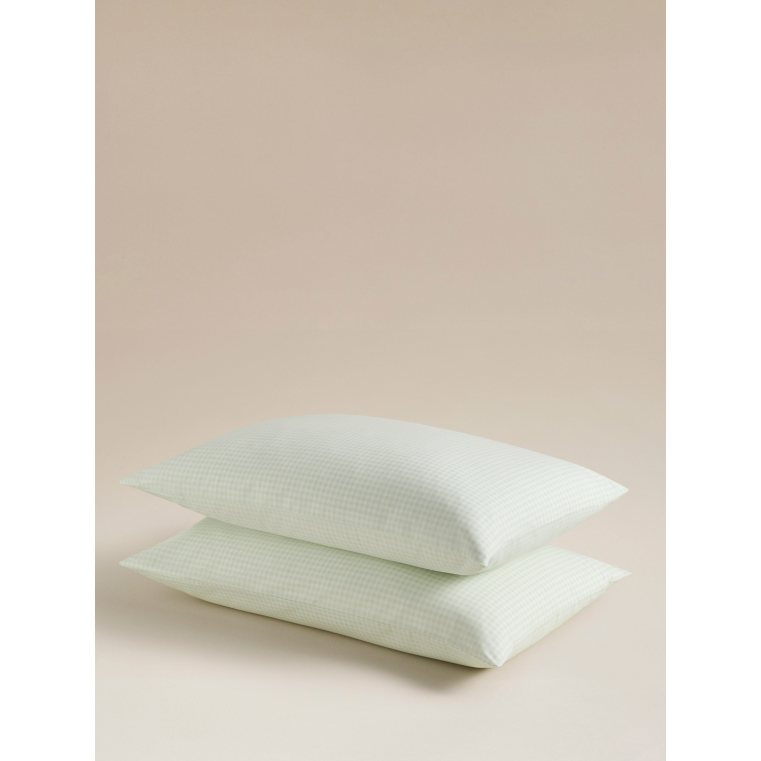 George Green & White Green Gingham Pillowcase Pair