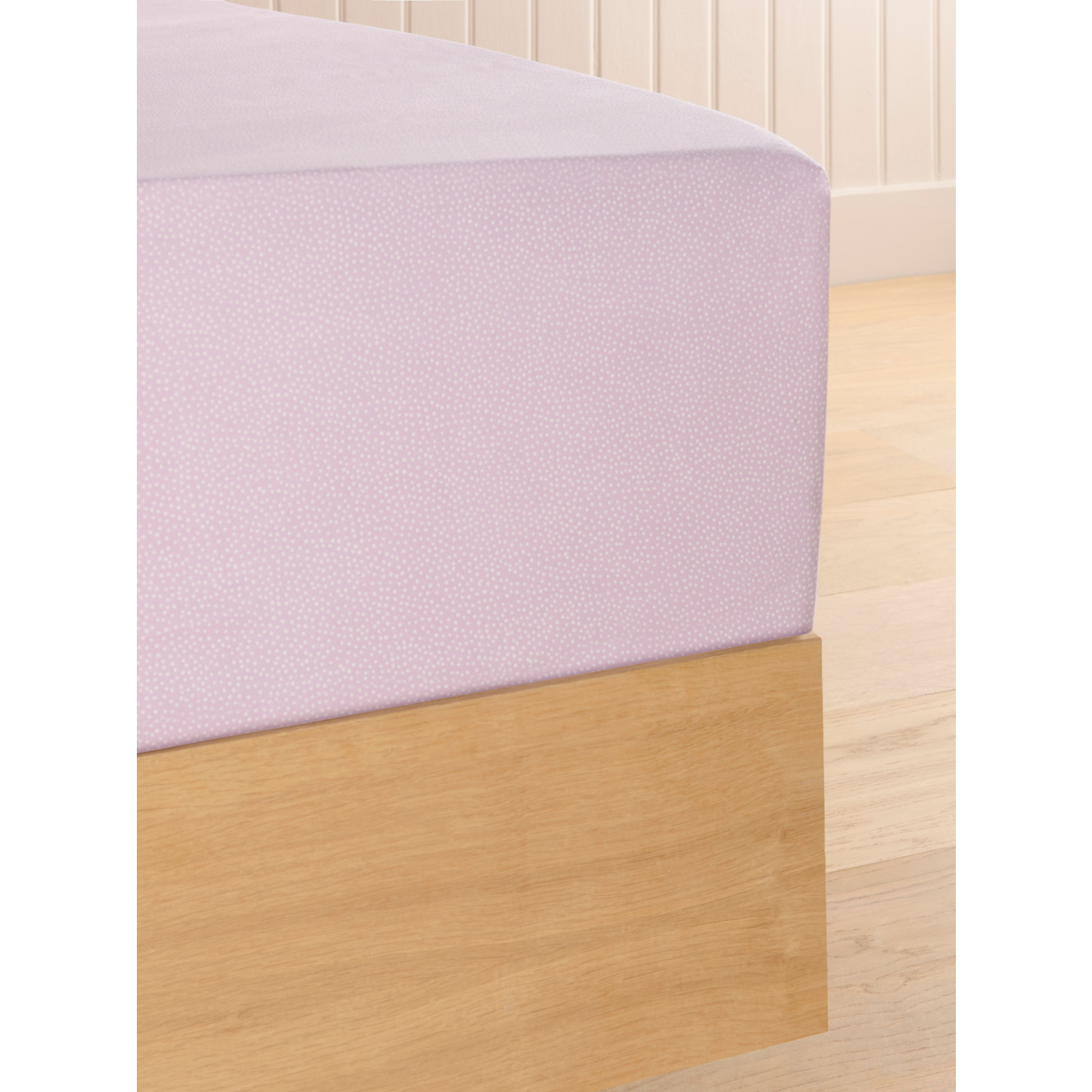George White & Lilac Stacey Solomon Lilac Mini Spot Fitted Cotton Sheet