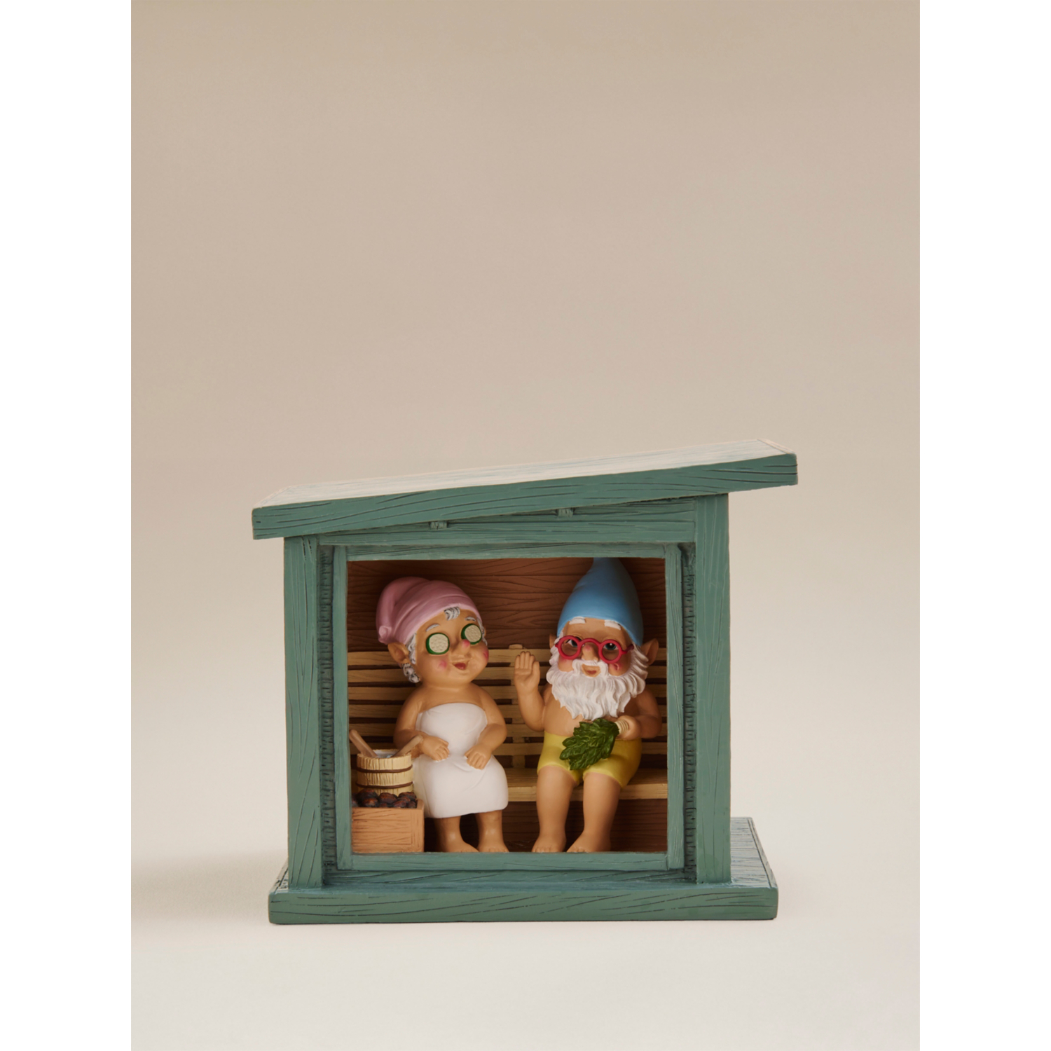 George Multi Grandma & Grandad Gnome Sauna Garden Ornament